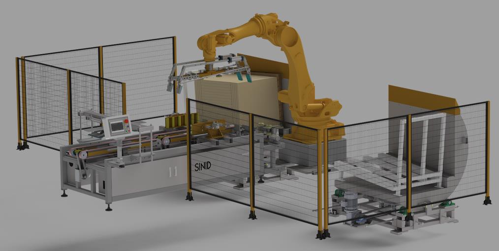 Automation-Floor Tile Robot Palletizing System