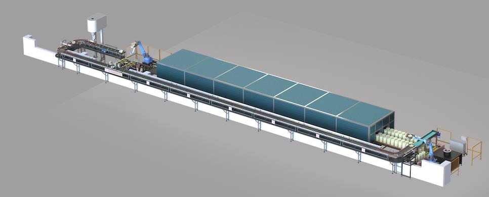 Automation-Robot loading and unloading external circulation line